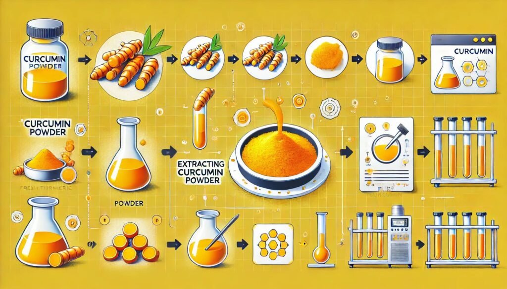 Van Kurkuma tot Curcumine Het extractieproces uitgelegd